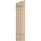 Ekena Millwork Smooth 2 Board Joined Board-n-Batten w/Elliptical Top Faux Wood Shutters, 11W x 30H, PR SHUBJL11X30SMPR - alternate 9